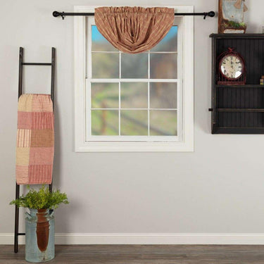 Sawyer Mill Red Plaid Balloon Valance Curtain VHC Brands - The Fox Decor